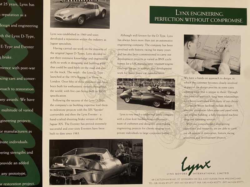 ジャガー&nbsp;XJ-S&nbsp;4.0 Lynx Eventer&nbsp;中古車